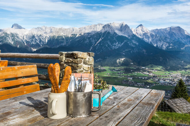 Aussicht auf das Saalfeldner Becken vom Biberg