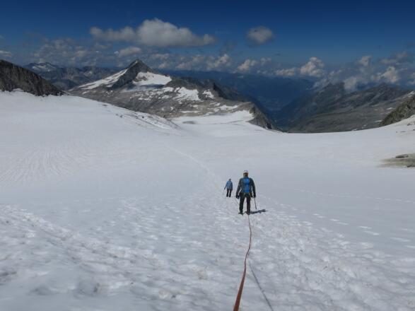 Nach diesem Steilhang ...