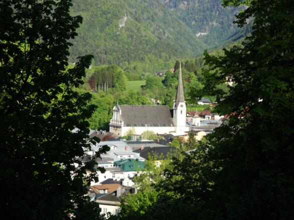 Bad Ischl von der Kalvarienbergkirche gesehen