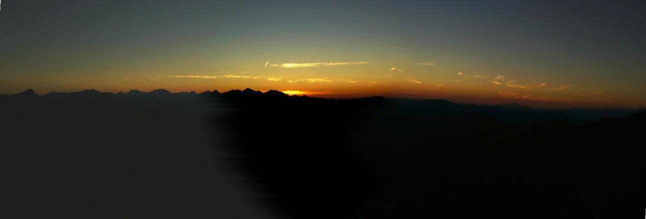 Sonnenuntergang auf der Arnoldhöhe