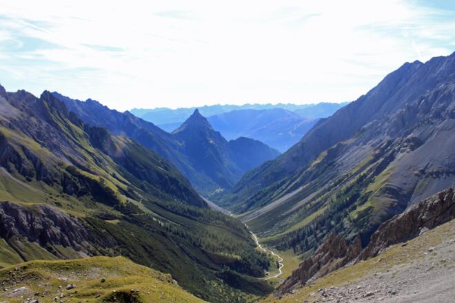 Blick von der Seescharte ins Lochbachtal