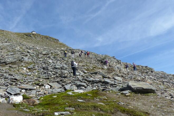Aufstieg zur Arnoldhöhe