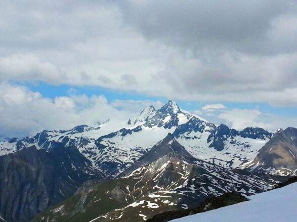 Blick Richtung Glockner von Gipfel des Bösen Weibele