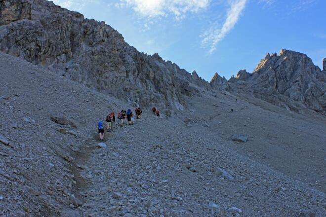 Aufstieg zur Seescharte