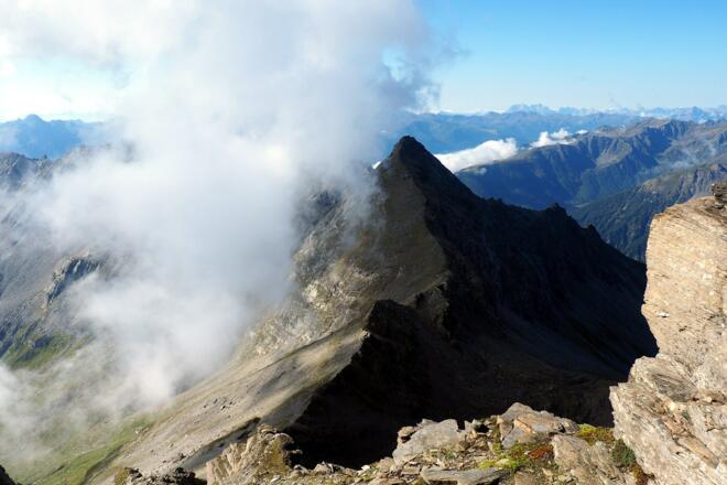 Seefeldkopf vom Südabstieg zur Feldseescharte