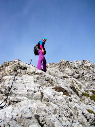 die letzten Kletterstellen