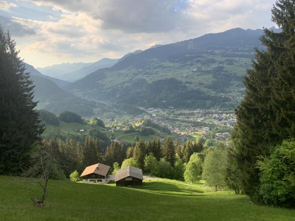 Bitschweil - Blick nach Schruns-Tschagguns