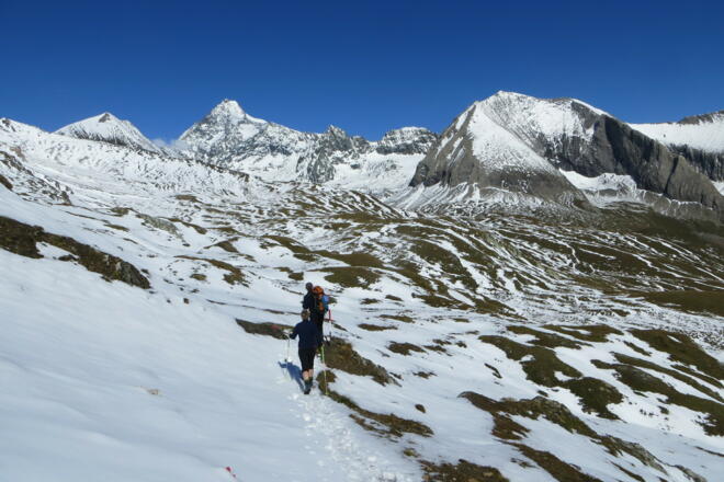 dieselbe Ansicht noch einmal mit frischem Schnee Mitte September