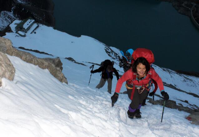 Aufstieg zum Kaindlgrat