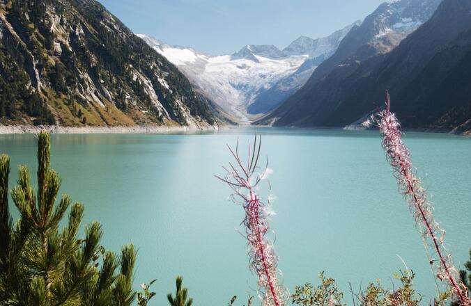 Blick auf den Schlegeisstausee