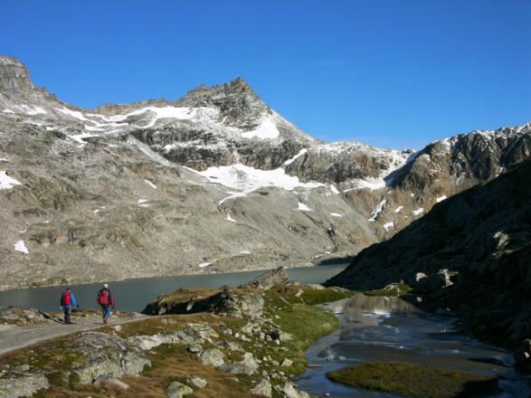 Weg am Hochwurtenkees, Blick auf Alteck
