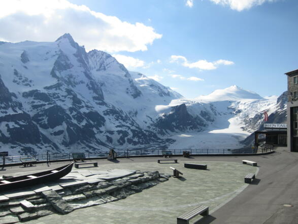 Ausblick auf den Großglockner und die Pasterze