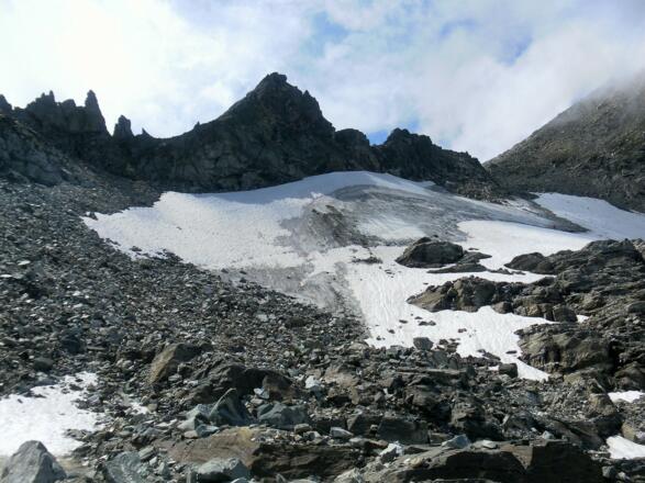 Ewigfirnfeld unter der Tauernkogelscharte