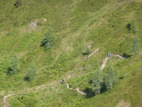 Wüstlau-Trail unterhalb der Salzburger Hütte