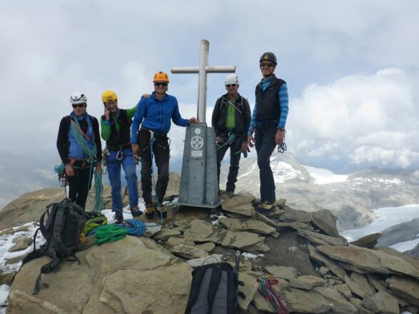 Am Gipfel des Großen Geiger (3360 m).