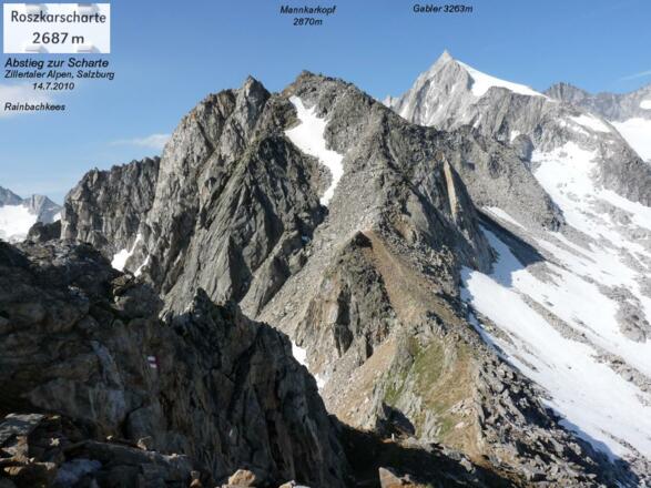 Blick von der Rosskarscharte