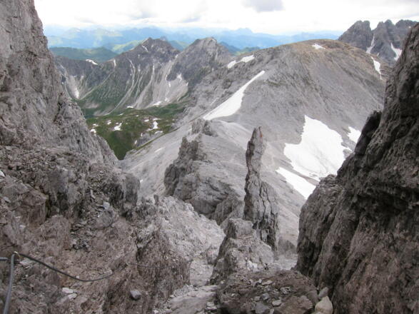 Mosermandl rückwärtiger Abstieg / Überschreitung (2680 m) (4.7.2016)