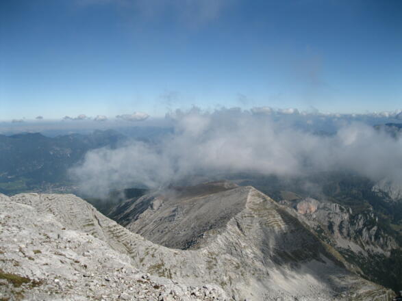 Blick zum Aufstiegsweg (04.10.2014)