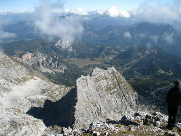 Tiefblick ins Brunnsteinkar (04.10.2014)