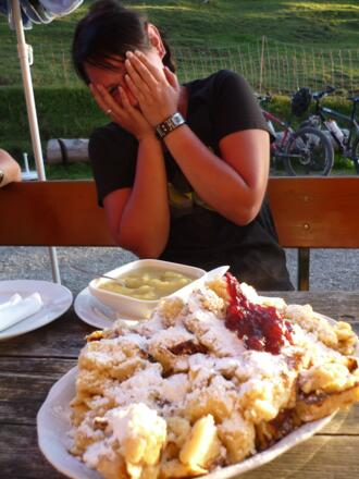 Anja mit Kaiserschmarn