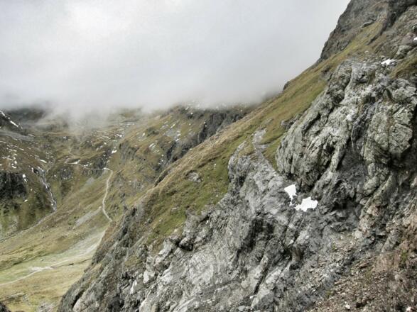 Alter Höhenweg zwischen Gollingscharte und Trockenbrotscharte (03.10.2015)