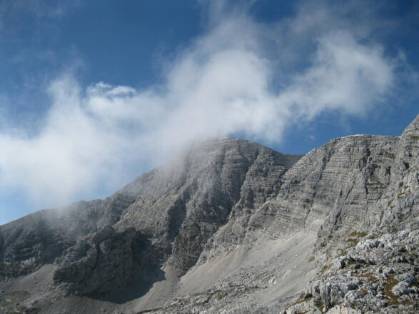 Blick zum Gipfel des Waschenecks (04.10.2014)