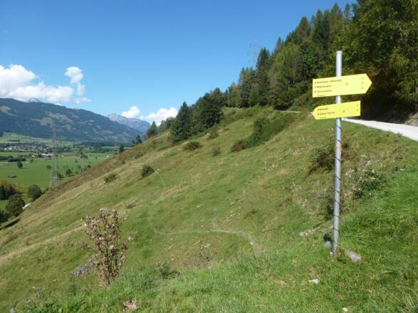 Die Querung oberhalb von Mayrhofen. 