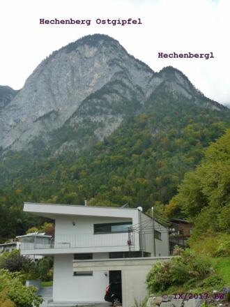 Hechenbergl und Hechenberg Ostgipfel vom Bf. Kranebitten