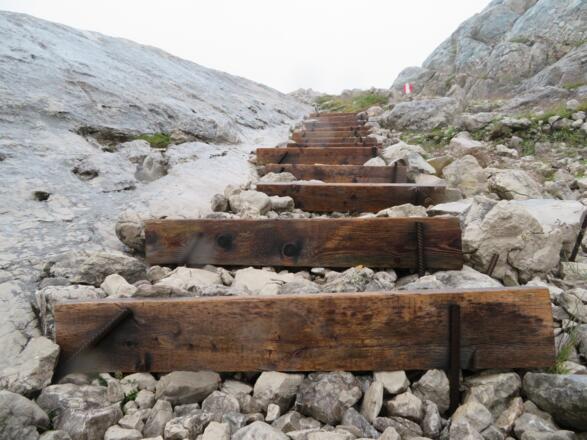 Die letzten Meter, gut gestuft