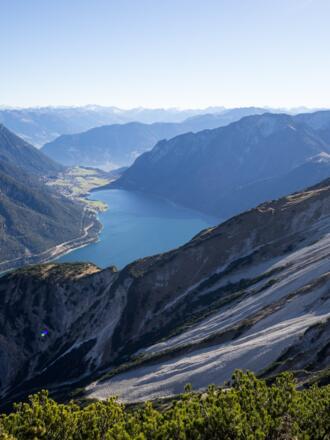 Blick vom Sattel zwischen Seeberg- und Seekarspitze
