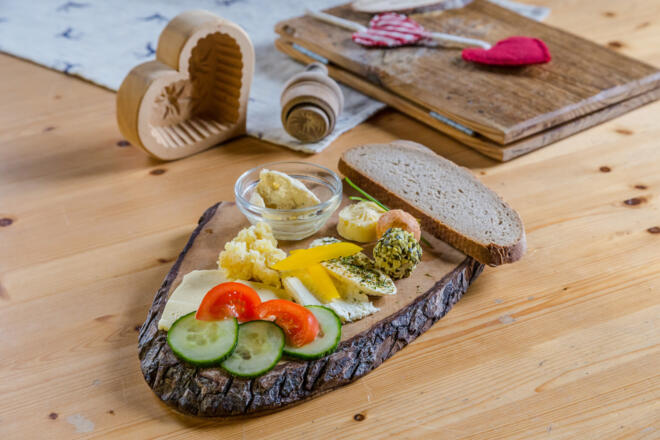 Das Almschmankerl auf der Sulzkaralm - die Kas-Jausn