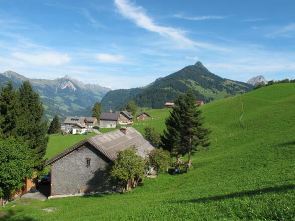 Blick von Raggal in das hintere Große Walsertal