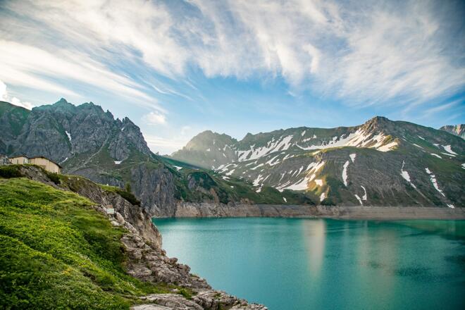 Lünersee in der Morgensonne