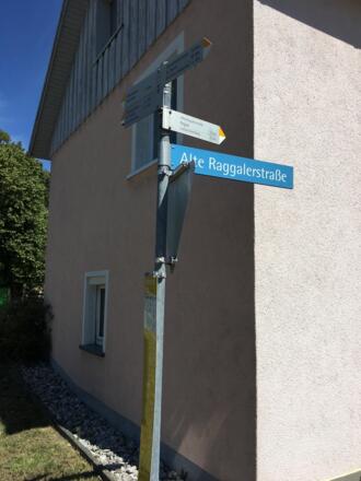 Etappe 3: Abzweigung in Ludesch &quot;Alte Raggalerstraße&quot;