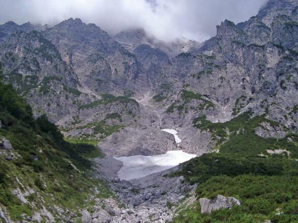 Birnbachgletscher - einer der tiefstgelegenen Gletscher Mitteleuropas