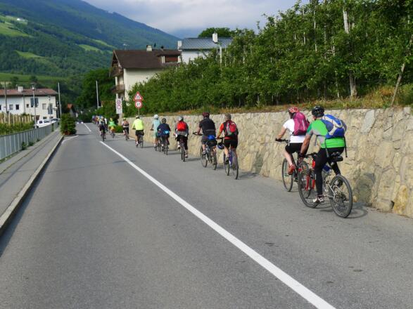 Radweg durch Schlanders