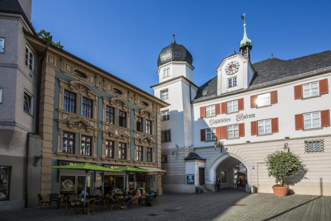 Rosenheimer Innenstadt mit dem Städtischen Museum
