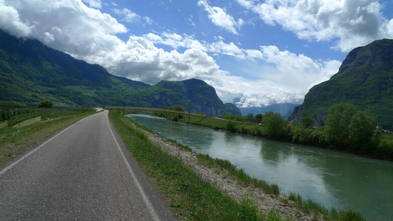 Entlang der Etsch Richtung Trento