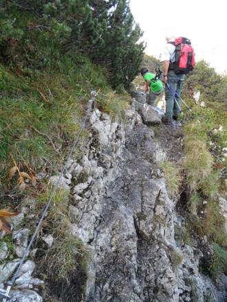 Eine Stelle an der die Steine besonders nass sind ist versichert