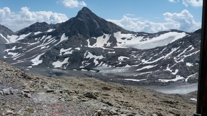 Hubschrauberlandeplatz: Schesaplana-Nordgrat.