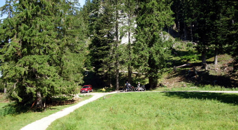 Wegtafel 1205m links ab