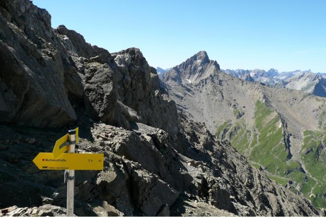 Muttekopfscharte mit Schlenkerspitze
