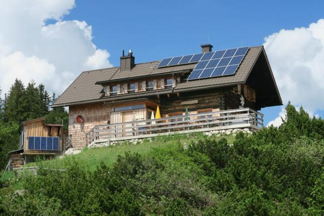 Dann die ersehnte Goiserer Hütte