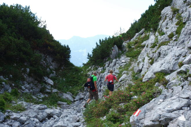 um 1390m in der Querung