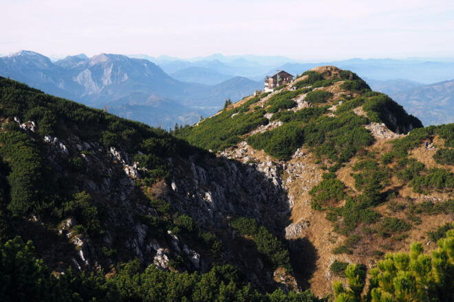 Rückblick zur Gmundnerhütte