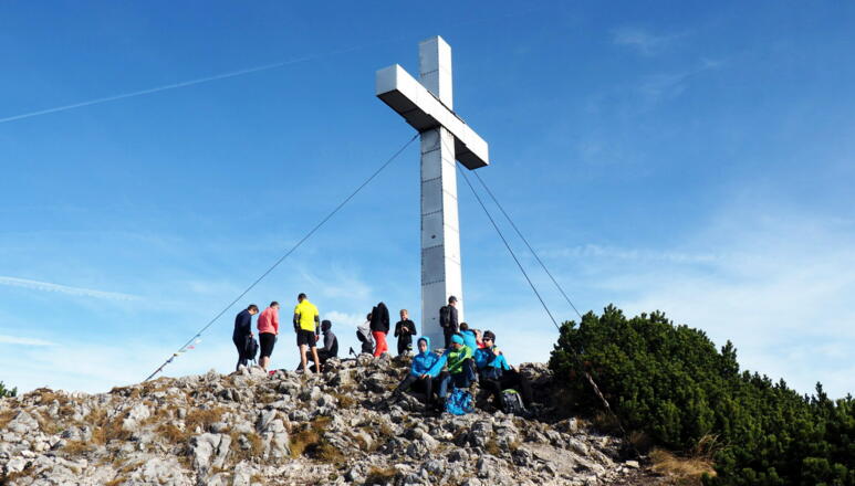 Gipfelkreuz Traunstein 1691m