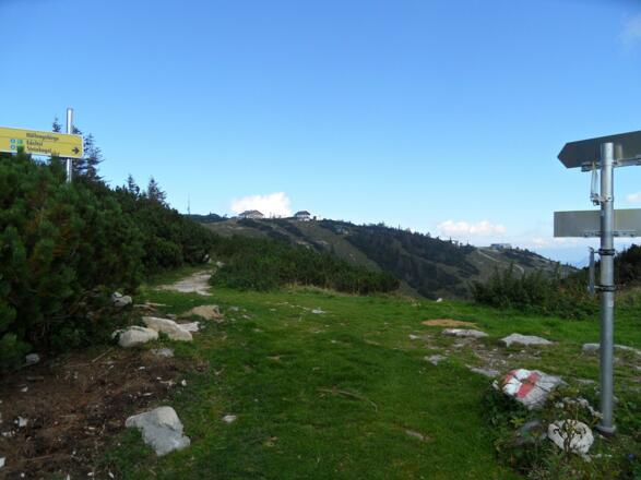 Zurück am Feuerkogelplateau. Ins Tal gehts mit der Gondel oder auf dem Aufstiegsweg