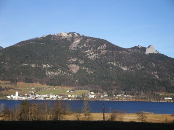 Das rechte markante Felsdreieck ist der Sommeraustein