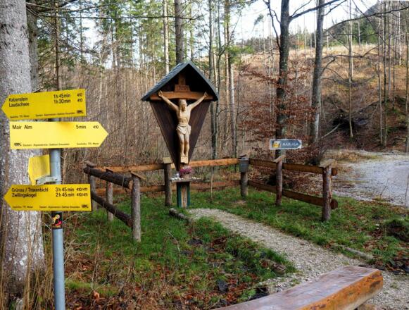 Wegkreuzung (775m), Katzenstein, Mair Alm