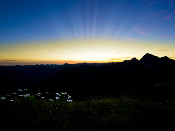 Sonnenaufgang Zafernhorn Faschina